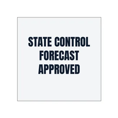 STATE CONTROL · FORECAST · APPROVED in White
