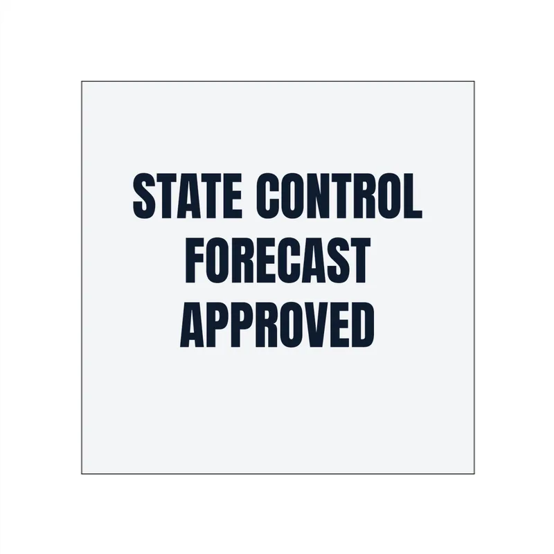 STATE CONTROL · FORECAST · APPROVED in White