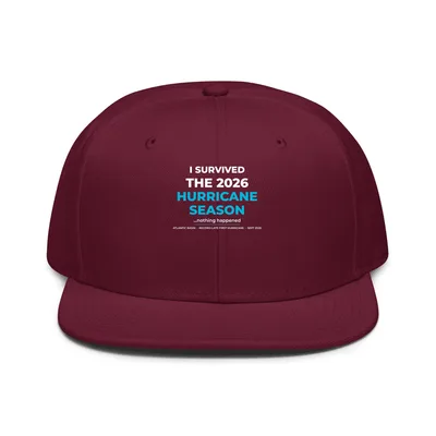 Snapback in Burgundy maroon