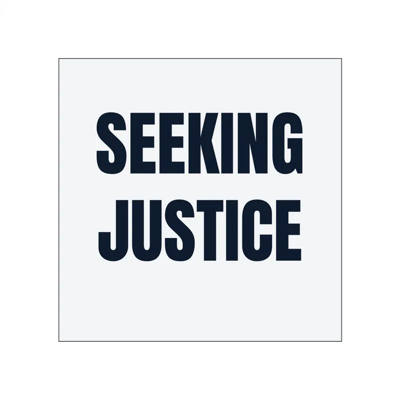 SEEKING · JUSTICE in White