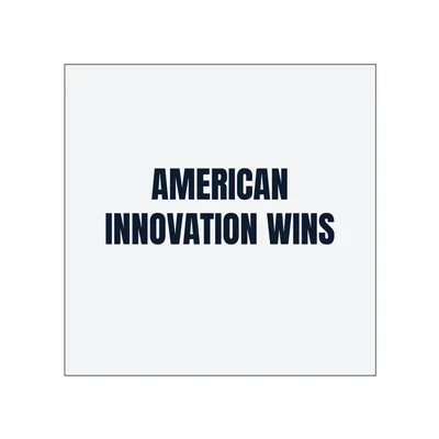 AMERICAN · INNOVATION WINS in White