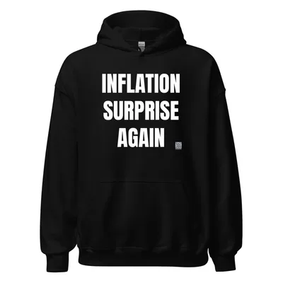 INFLATION · SURPRISE · AGAIN in Black