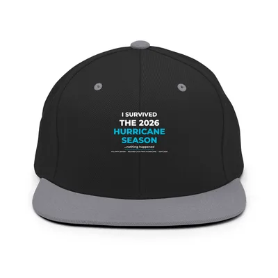 Classic Snapback in Black/ Silver