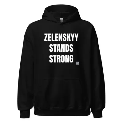 ZELENSKYY · STANDS · STRONG in Black