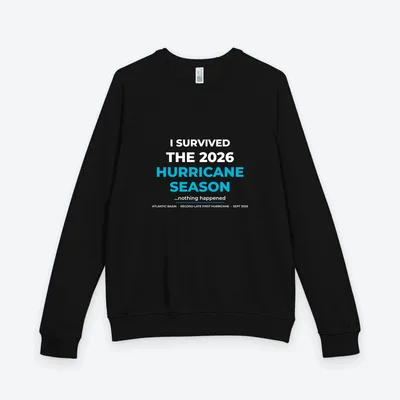 Unisex French Terry Raglan Crewneck in Black