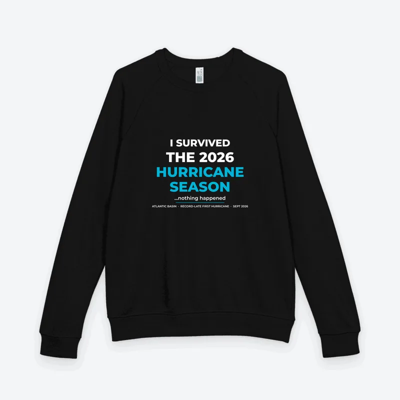 Unisex French Terry Raglan Crewneck in Black