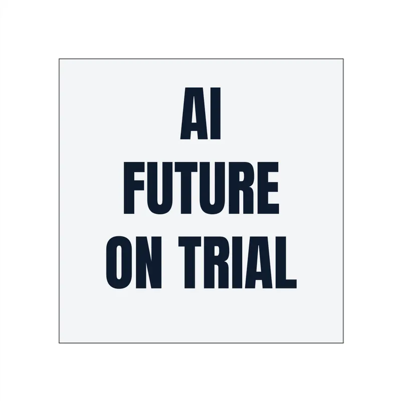 AI · FUTURE · ON TRIAL in White