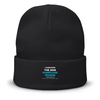 12" Cuffed Knit Beanie — Black · One size