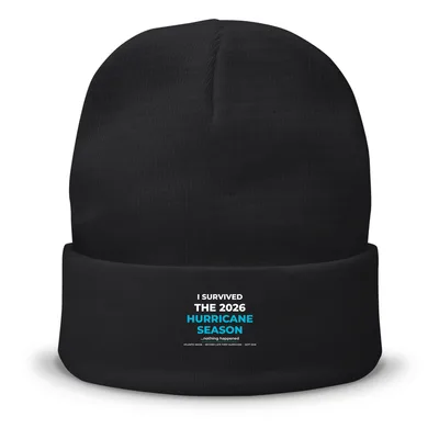12" Cuffed Knit Beanie in Black