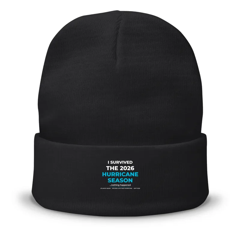 12" Cuffed Knit Beanie in Black