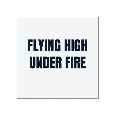 FLYING HIGH · UNDER FIRE in White