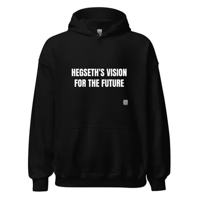 HEGSETH'S VISION · FOR THE FUTURE in Black