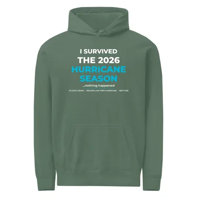 Unisex Garment-Dyed Hooded Sweatshirt in Blue Spruce