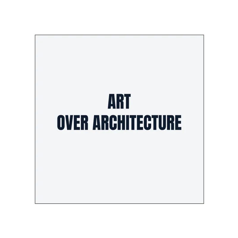 ART · OVER ARCHITECTURE in White