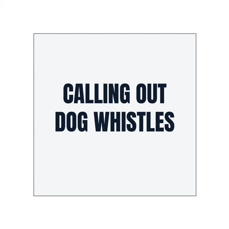 CALLING OUT · DOG WHISTLES in White