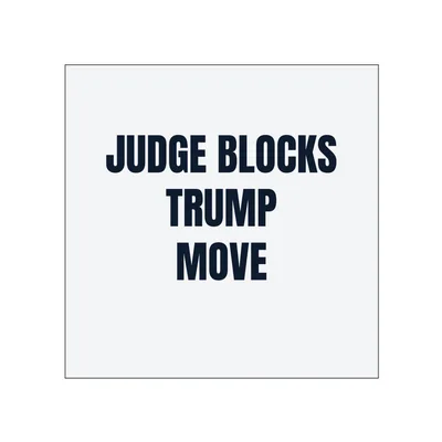 JUDGE BLOCKS · TRUMP · MOVE in White