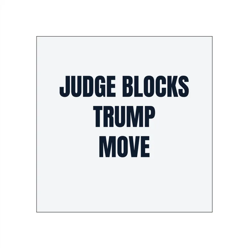 JUDGE BLOCKS · TRUMP · MOVE in White