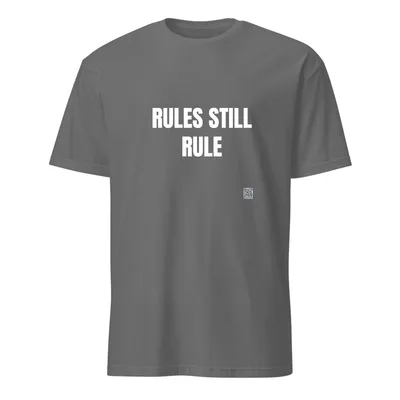 RULES STILL · RULE in Graphite Heather