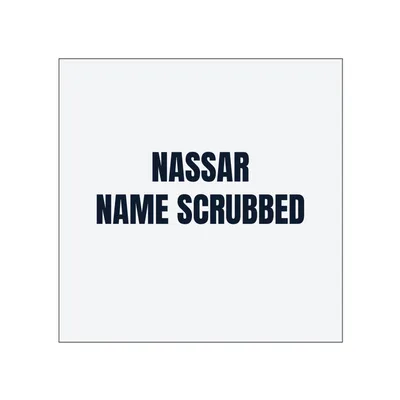 NASSAR · NAME SCRUBBED in White