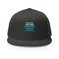 5 Panel Trucker Cap — Charcoal · One size