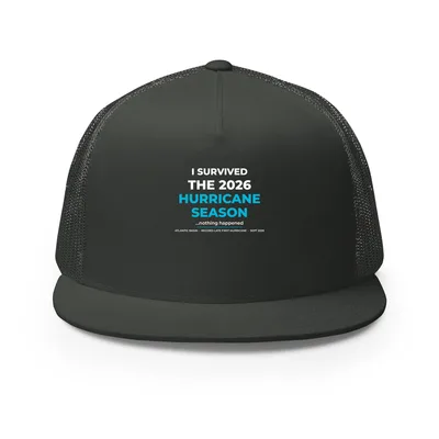 5 Panel Trucker Cap in Charcoal