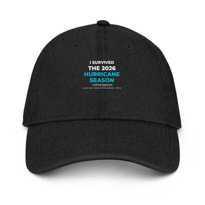 Denim Hat in Black