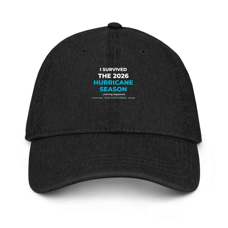 Denim Hat in Black