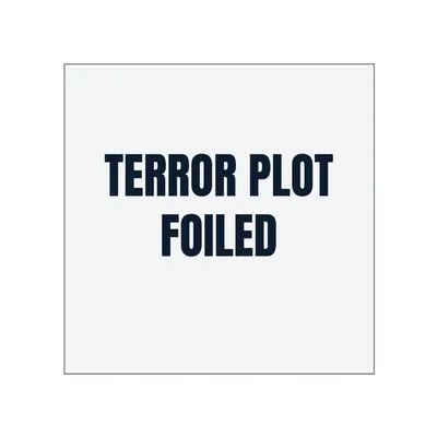 TERROR PLOT · FOILED in White