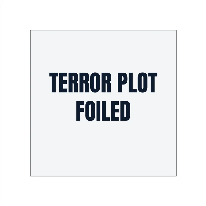 TERROR PLOT · FOILED in White