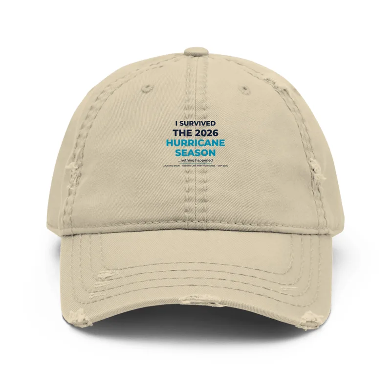 Distressed Dad Hat in Khaki