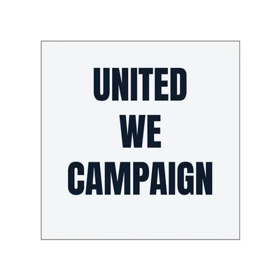 UNITED · WE · CAMPAIGN in White