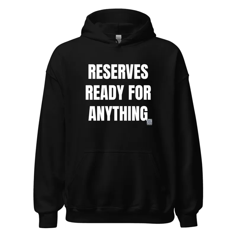 RESERVES · READY FOR · ANYTHING in Black