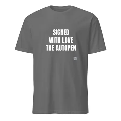 SIGNED · WITH LOVE · THE AUTOPEN in Graphite Heather