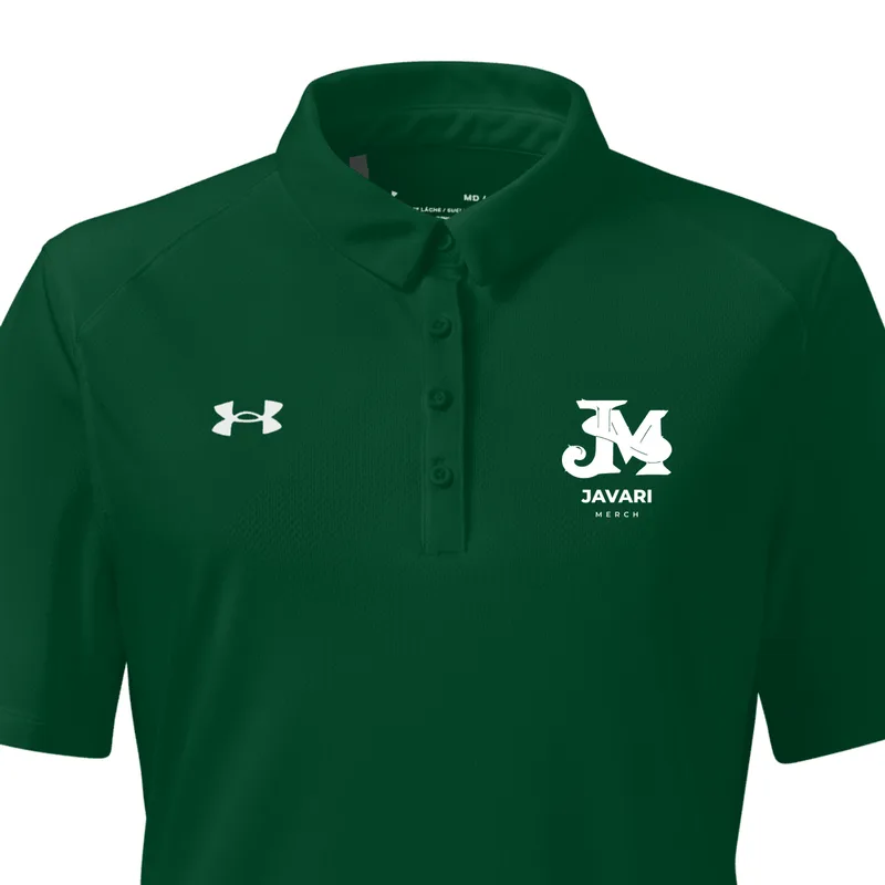 Women's Under Armour Tech Polo in Forest Green