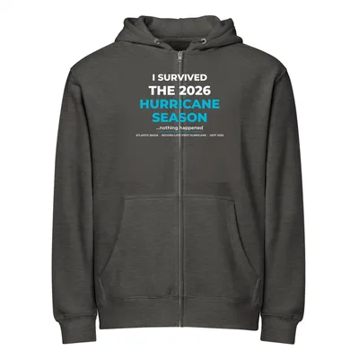 Unisex Premium Full Zip Hoodie in Charcoal Heather