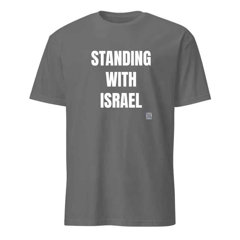 STANDING · WITH · ISRAEL in Graphite Heather
