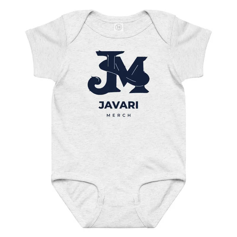 Baby Jersey Bodysuit in Ash
