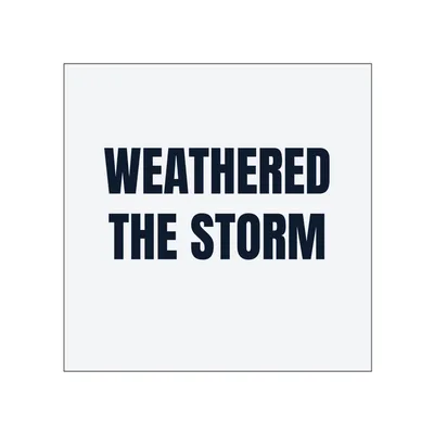 WEATHERED · THE STORM in White