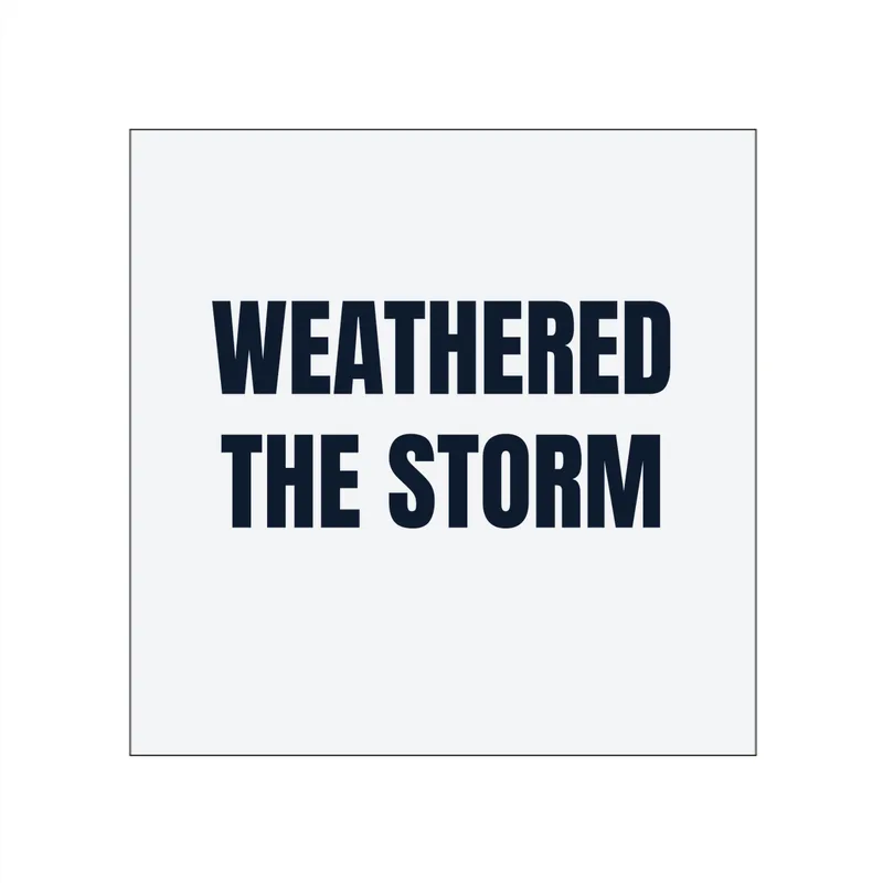 WEATHERED · THE STORM in White