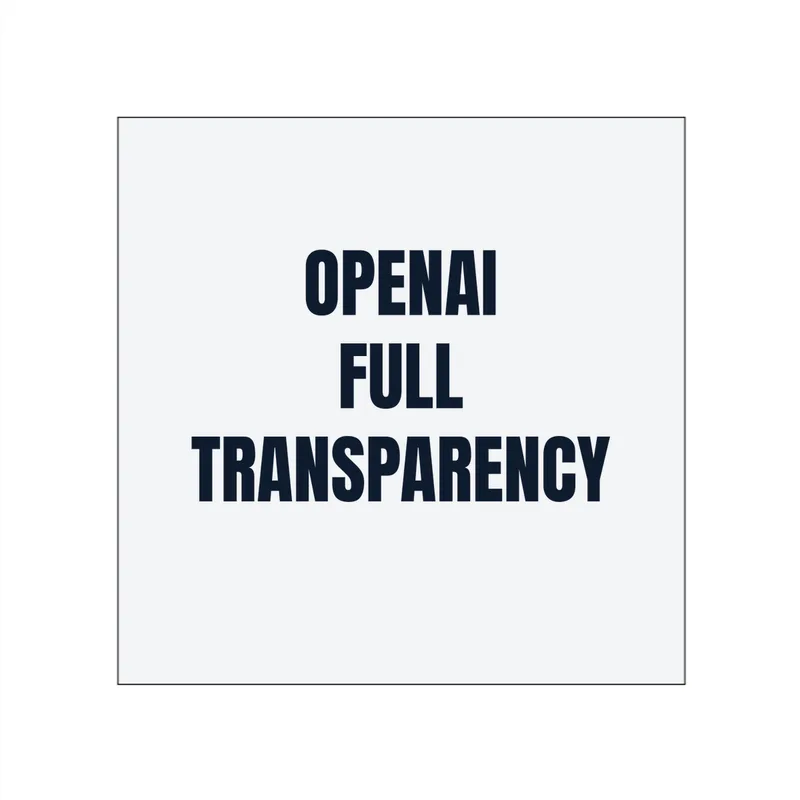 OPENAI · FULL · TRANSPARENCY in White