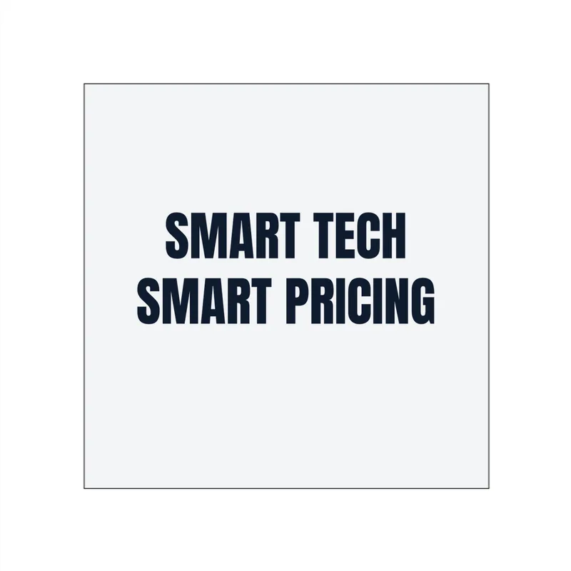 SMART TECH · SMART PRICING in White