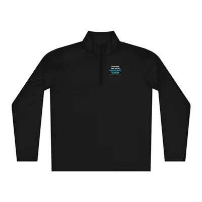 Unisex Quarter Zip Pullover in Black