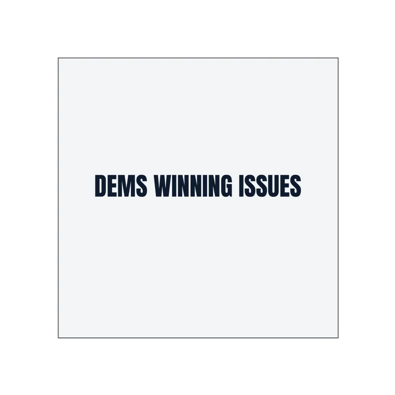 DEMS WINNING ISSUES in White