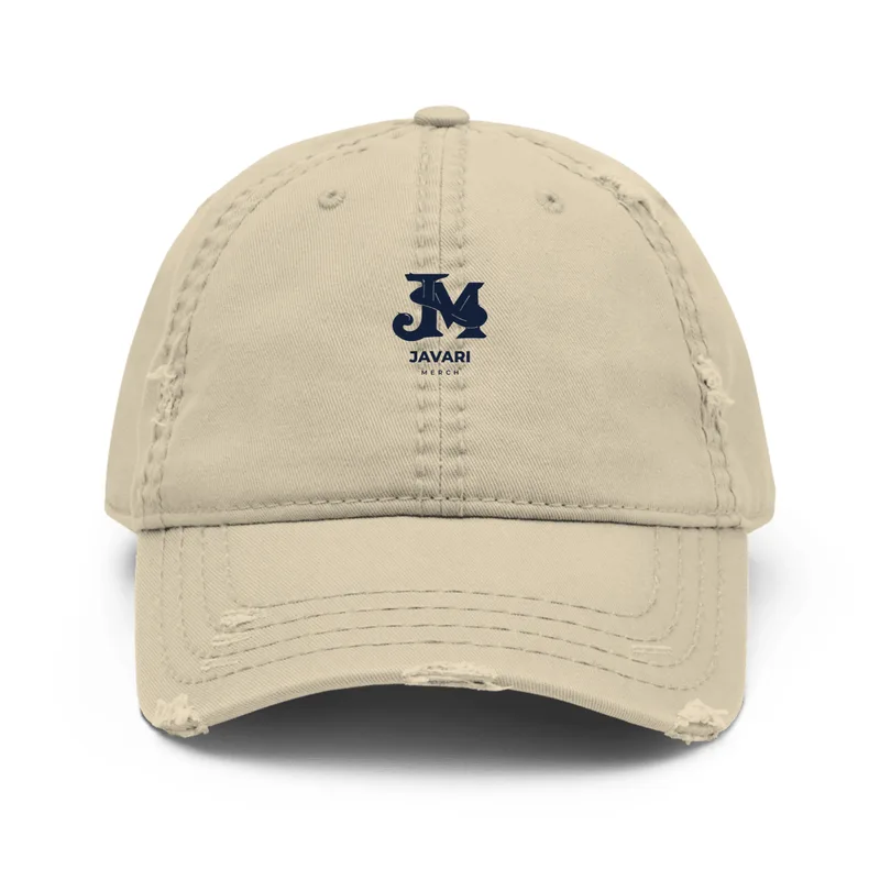 Distressed Dad Hat in Khaki