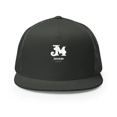 5 Panel Trucker Cap in Charcoal