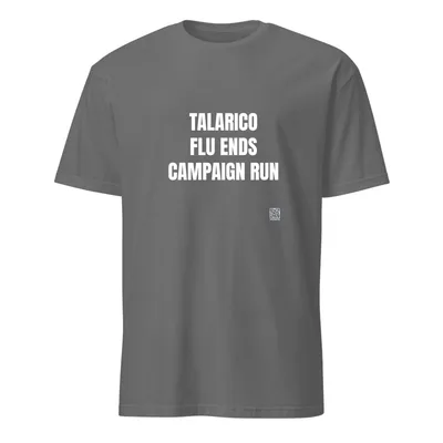 TALARICO · FLU ENDS · CAMPAIGN RUN in Graphite Heather