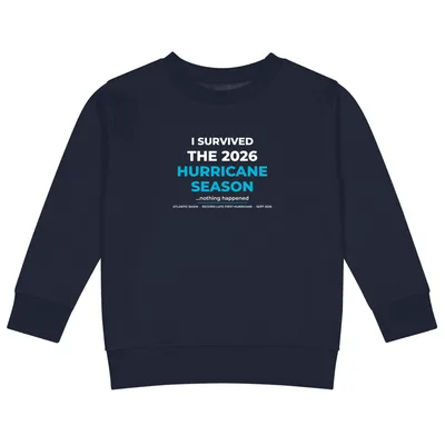 Kids Crew Neck Sweatshirt in Navy