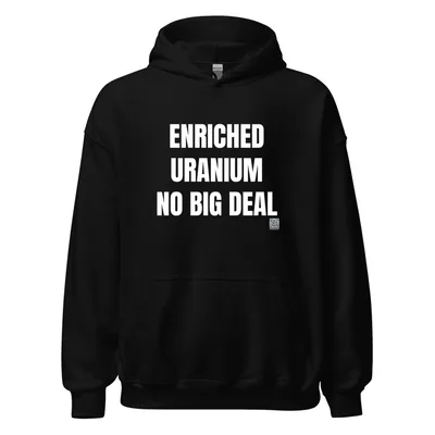 ENRICHED · URANIUM · NO BIG DEAL in Black
