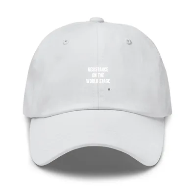 RESISTANCE · ON THE · WORLD STAGE in Dark Grey