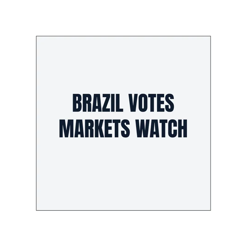 BRAZIL VOTES · MARKETS WATCH in White
